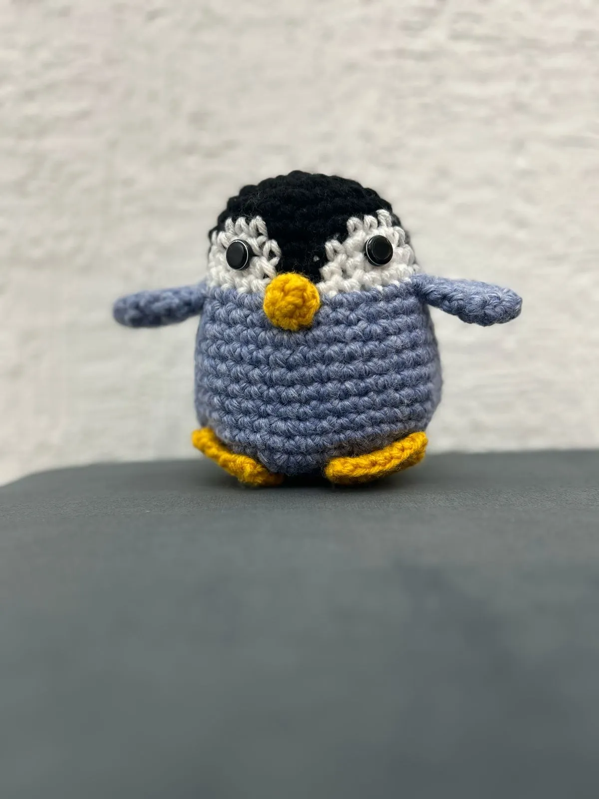 Crochet Penguin - Grey & Black
