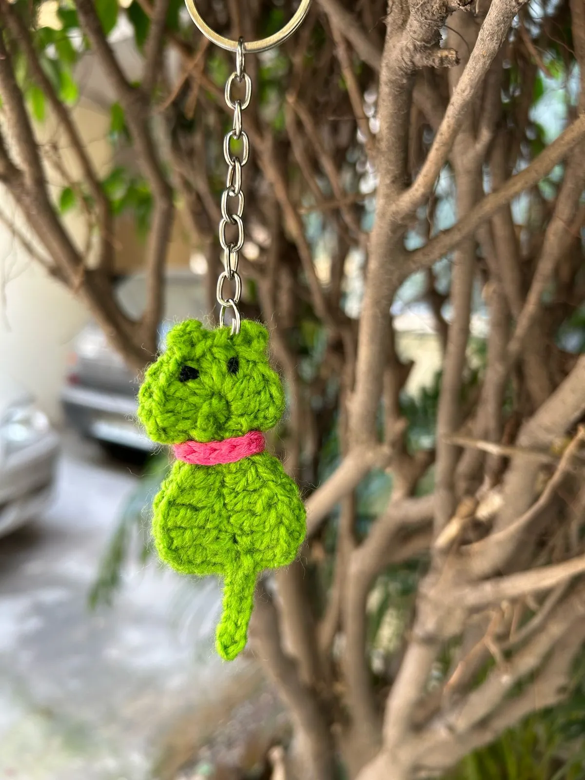 2D Cat Keychain