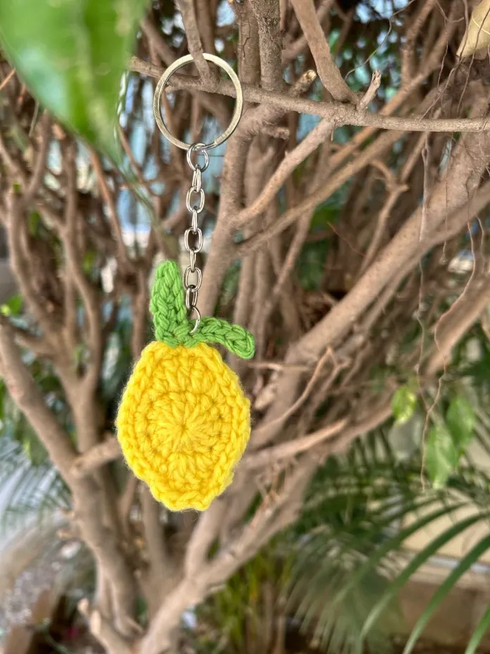 2D Lemon Keychain