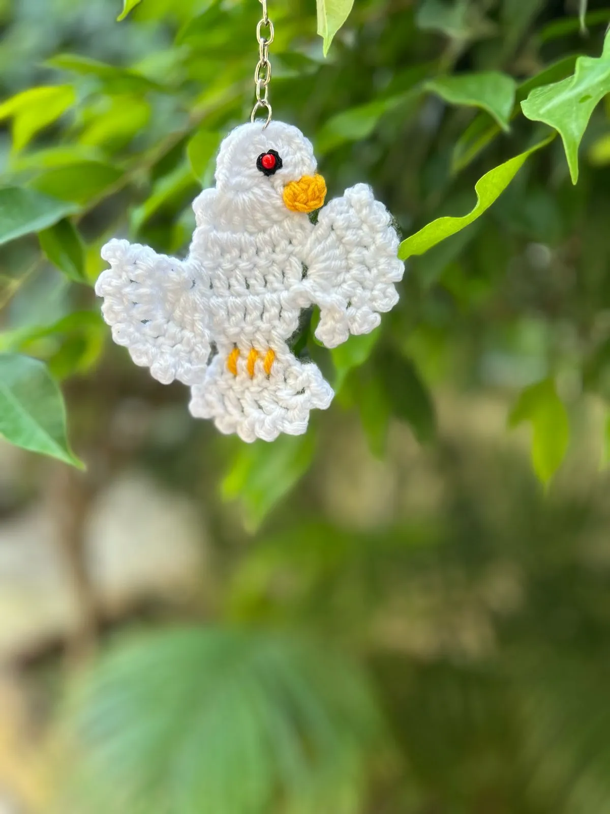 Dove Keychain